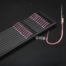 핫몰 핑크 묶음 낚시바늘 세트 낚시 채비, 1개, 10개입
