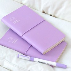 인디고 2026 오늘의 온도 슬림 위클리 다이어리 (날짜형 수첩형 주간), 1개, 라벤더