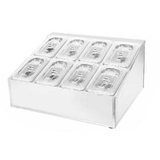 냉장고 바트 스텐 밧드 식당 반찬통 재료 음식 뷔페, 1/9 단일열 6칸 스텐 (얼음)