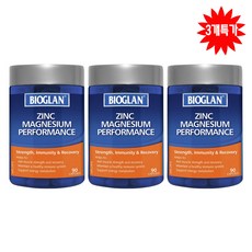 Bioglan Zinc Magnesium Performance 90 Capsules 3개, 90정
