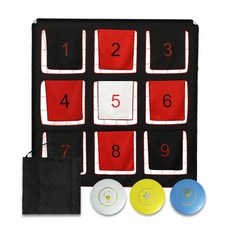 豆腐妹的窩 戶外飛盤運動便攜式成人訓練網 專業級競技九宮格網兜 團建活動道具, 1個, 1.8*1.8m成人飛盤訓練網