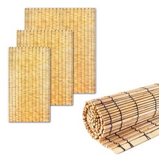 천연 고급 갈대발 모음 ( 베란다 울타리 펜스 먼지차단 햇빛 가림막 여름 통풍 대나무발 정원 홈포차 주점 인테리어 소품 )