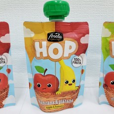아넬라 HOP 생과일 짜먹는 외출용 유아 퓨레 간식, 100g, 12개, 바나나