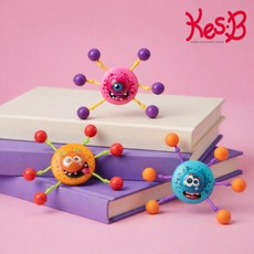 물세척 몬스터찐득이 8x6.5cm 대형찐득이 몬스터끈끈이, 혼합색상, 3개