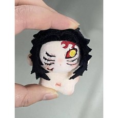 10CM 무속성 인형 불가사리 날개 넥워머 솜깅이 탈부착 솜인형 가능 솜인형옷, 블랙 데드 무 네이키드 베이비 + 블러쉬