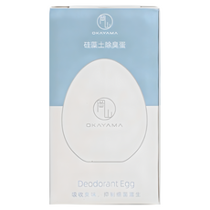 OKAYAMA 硅藻土除臭蛋 冰箱除味蛋 吸濕除味蛋 循環使用 台灣現貨, 1個