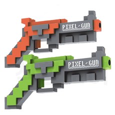픽셀 다트건 소프트 탄피 사격 완구 장난감 총, 랜덤, 1개