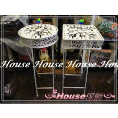 House傢飾鄉村風格復古洗白花台/花架/置物架 - 限量新款