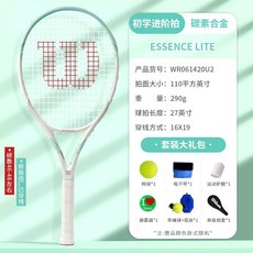 Wilson 威爾勝 MINIONS XL 113 初學碳素合金網球拍, 1個, 【碳素復合】清新藍290g