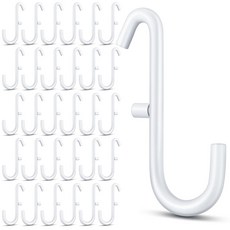 MorningRo 30피스 화이트 페그보드 후크 페그보드 액세서리 금속 보관 도구 키 주얼리 식기 걸이 정리함 IKEA Skadis와 호환 홈 오피스 실내 용품, 30