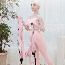 풀리넥 스트레칭 밴드 목당기미 홈트레이닝, 핑크+핑크, 1개