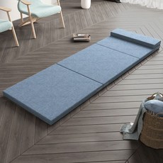 케이맘 접이식 매트리스 4단 그레이 90x200x5cm 숙면에좋은 토퍼 탄탄한 메트리스 J436, 단품