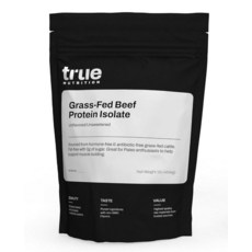 True Nutrition 목초 사육 쇠고기 단백질 분리 파우더 - 1회 제공량당 31g 제로 탄수화물 지방 프리 유제품 GMO 프리 팔레오 케토 육식 동물 무향/무가당, 1 Pound, 무향 / 무가당, 1개