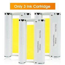 잉크 캐논 셀피 컬러 및 용지 세트와 호환 가능 인화지 프린터 CP1500 CP1300 CP1200 CP910 CP900 KP 108IN KP-36IN 6 인치, [06] 3 Ink, 1개