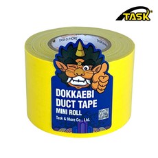 도깨비 수출용(국내산) 덕트테이프 덕테이프 미니롤 YELLOW 50mmX10m, 1개