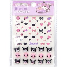 산리오 크로미 입체 네일 파츠 네일 데코 세트 네일 아트 네일 데코 데코레이션 귀여운 캐릭터 어린이 어른 키즈도 사용할 수 있는 스티커