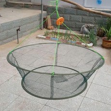 대형 건질투망 그물 뜰채 자리돔 낚시 바다 어망, 이중 강선 80cm 6mm