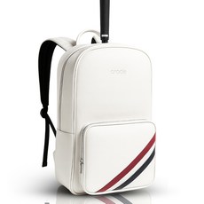 크로드 파크골프 백팩 파크골프채 가방 프리미엄 가죽 배낭, 클래식화이트