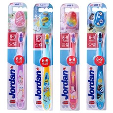 【JORDAN】6 9歲 兒童牙刷 兒童牙膏(挪威品牌 挪威設計大獎 顏色隨機出貨), 6-9歲1支(顏色隨機)
