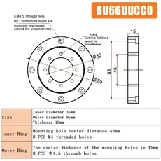 MHTNC 1PC 교차 롤러 베어링 RU28 RU66 RU124 회전 정확도 P4 크로스, 01 CHINA, 01 P4 Accuracy, 01 RU66