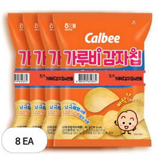 가루비 감자칩 오리지널, 40g, 8개