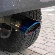 배기팁 25년 JL/JK 모델 호환 머플러 팁 배기구 커버 튜닝 마후라, 18-25년 블루 하나, 원래 주차 공간 교체