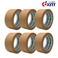 금성 종이 크라프트 박스 테이프 무광 48mm x 40m, 6개