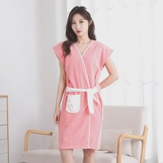 GBonS 여성 샤워가운, 핑크, 1개