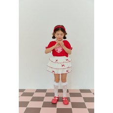 리본 총총 스커트 (속바지) 치마바지 여아 유아 아동복 세라 26여름