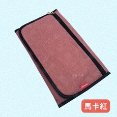 幼齒小舖 防潑水外出尿布墊 - 便攜式隔尿墊 摺疊尿布包 媽媽包 (台灣公司貨), 1個, 2F_馬卡紅 (外出尿布墊)