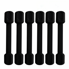 소소무역 안전잠금장치 서랍 잠금락, 블랙, 6개