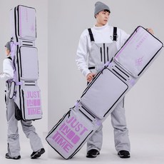 스노우보드가방 스키가방 스노우보드휠백 보드커버 보드가방 스노우보드백팩, 그레이 바이올렛(무음 탱크 휠), 1개