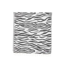 MC2세인트바스 Foutas J N zebra-print fringed beach towel