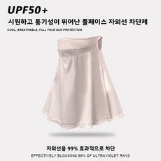 여름용 귀걸이형 자외선 차단 마스크 숄 여성용 얼굴 가리개 목 보호 아이스 실크 야외 통기성 자외선 차단, 핑크색[숄 스타일 자외선 차단 마스크]