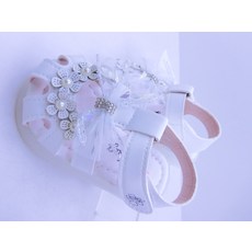 BOBDOG 嬰兒涼鞋 蝴蝶結 珍珠花朵 粉紅色