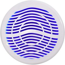 록빌 MS12LW 2800 와트 12인치 마린 서브우퍼 듀얼 4옴 방수 디자인 LED 조명 고출력 베이스 보트 오디오 시스템용, 흰색