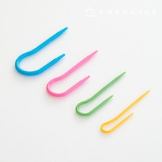 뜨개 꽈배기 바늘 꽈걸이 바늘 세트 갈고리형, 1개