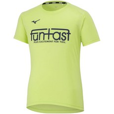 미즈노 배구웨어 FUNTAST 프랙티스 셔츠 반소매 땀 흡수·빠른 건조 V2MAA103 샤프 그린/드레스 네이비 2XL