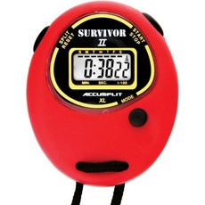 AQUXPLIT 서바이버 II S2XL 스톱워치 시계, 08 Red-A