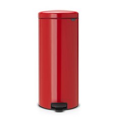 易油網 BRABANTIA PEDAL BIN NEWICO 紅色 30L 時尚腳踏式垃圾桶