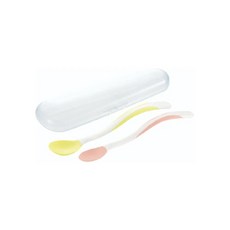 日本 Richell利其爾 TLI 柔軟離乳食湯匙套裝(附盒), 1個