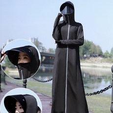 防曬衣 機車防曬 春夏長版冰涼防曬衣 可拆墨鏡帽 機車族必備