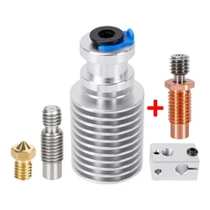 E3D 핫엔드 바이메탈 히트 브레이크 V6 Prusa Voron 원격 짧은 직접 방열판 공급 프린터 압출기 1.75mm, 02 V6 hotend Bimetal, 02 V hotend Bimetal