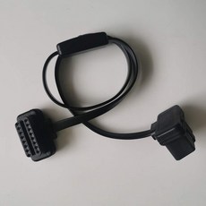 OBD 一對一超扁平線 16針 速控鎖 抬頭顯示器 HUD 速控鎖 電腦診斷, 1個, 一對一超扁平線16針(帶開關)