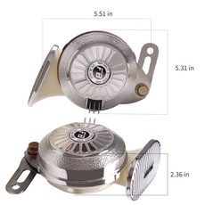 에어혼 화물차 크락션 FARBIN-달팽이 공기 12V 슈퍼 시끄러운 3 톤 방수 자동차 트럭 바이크 오토바이 액세서리 2 개/키트, [01] Silver, [00] 24V용