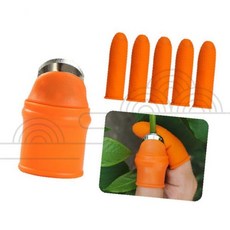 원예용 손가락 보호대 실리콘 골무 과일 수확 작업용 농업 도구 텃밭 가드닝, 1개, 상세페이지 참조