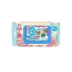 臭味滾 寵物專用濕紙巾50抽 (貓用/犬用) - 寵物清潔、除臭抑菌、全身可用, 1個, 1個裝