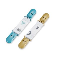 酷咕鴨 KUKU PLUS 純真之瞳萬用夾 台灣公司貨 幼兒園手帕夾, 萬用夾_(棉花藍&太妃奶), 1個