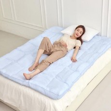 제이리빙 여름 아이싱 쿨 토퍼 슈퍼S 블루, 7cm
