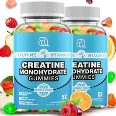 Creatine Monohydrate Gummies 5g for Men & Women Creatine for Women Advanced L-Taurine B12 Pre-Wo, Creatine Monohydrate Gummies 5, 1개
